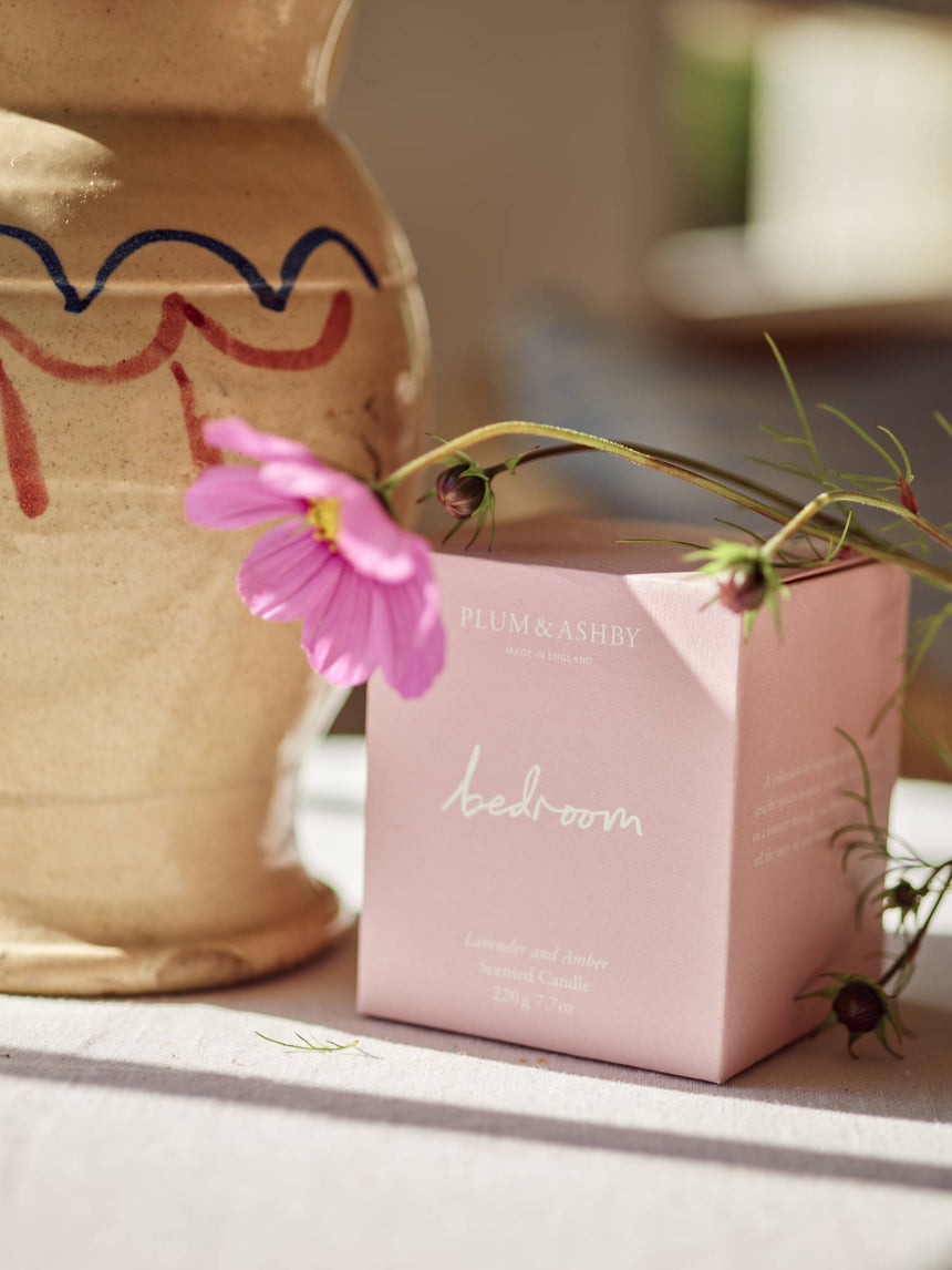 Plum & Ashby Scented Bedroom Candle, Lavender & Amber