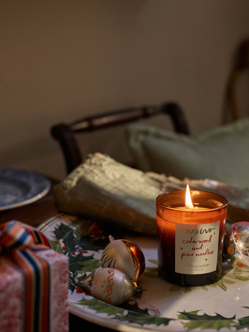 Plum & Ashby Cedarwood & Pine Needles Scented Candle