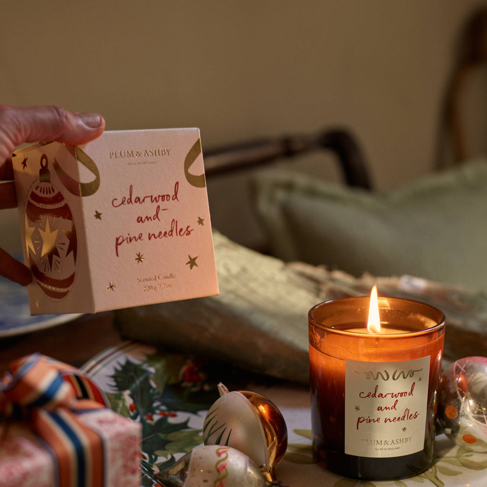 Plum & Ashby Cedarwood & Pine Needles Scented Candle