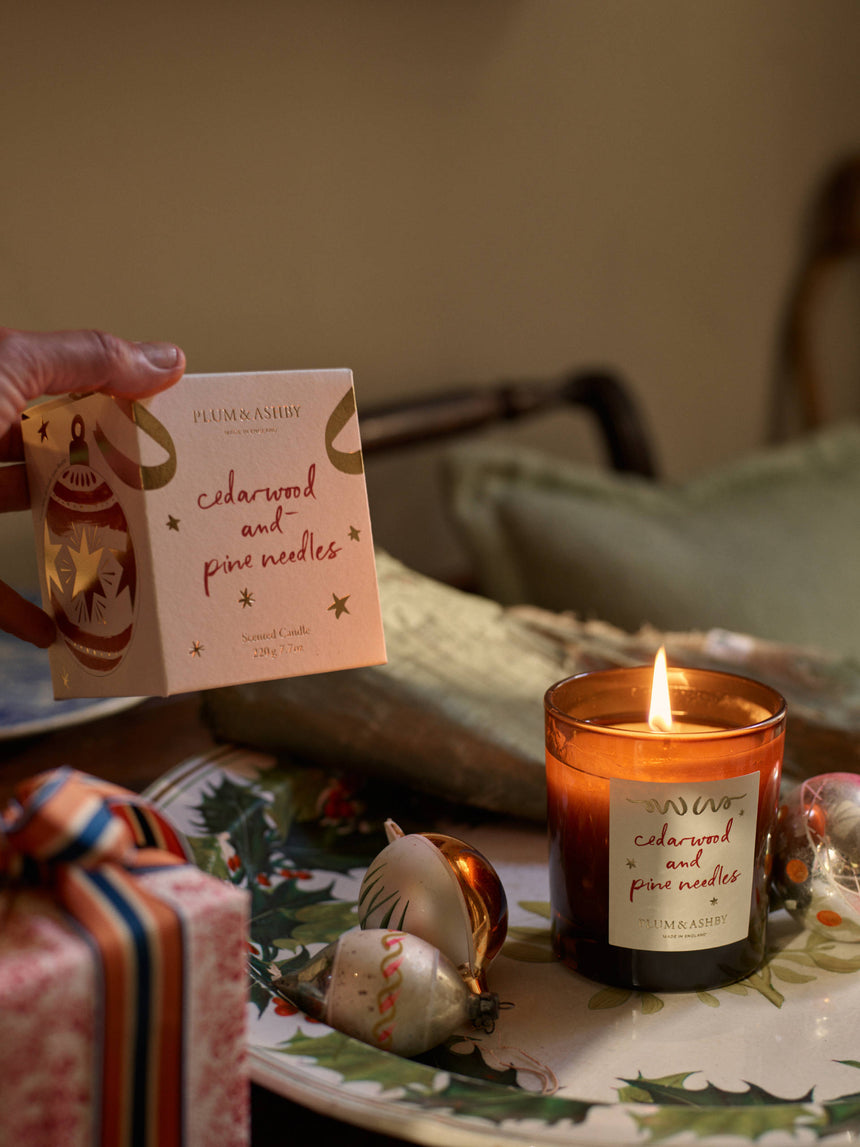 Plum & Ashby Cedarwood & Pine Needles Scented Candle