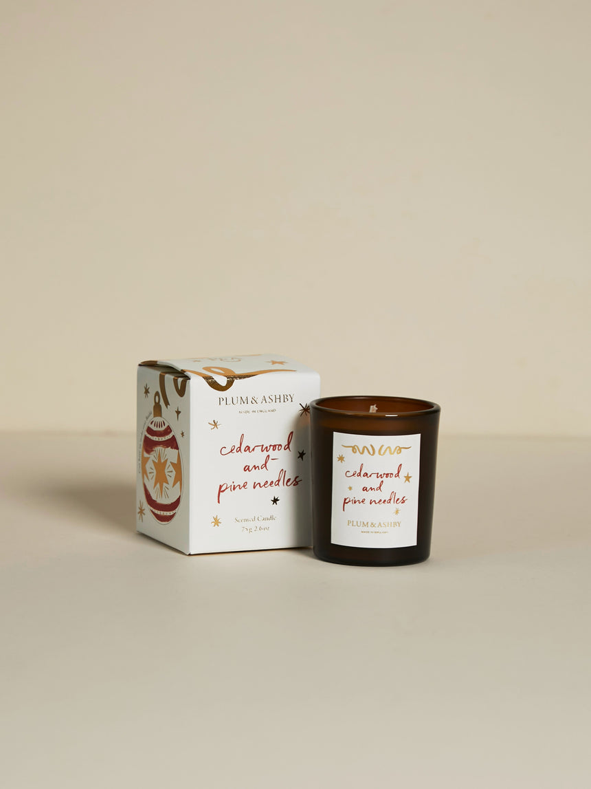 Plum & Ashby Cedarwood & Pine Needles Scented Votive