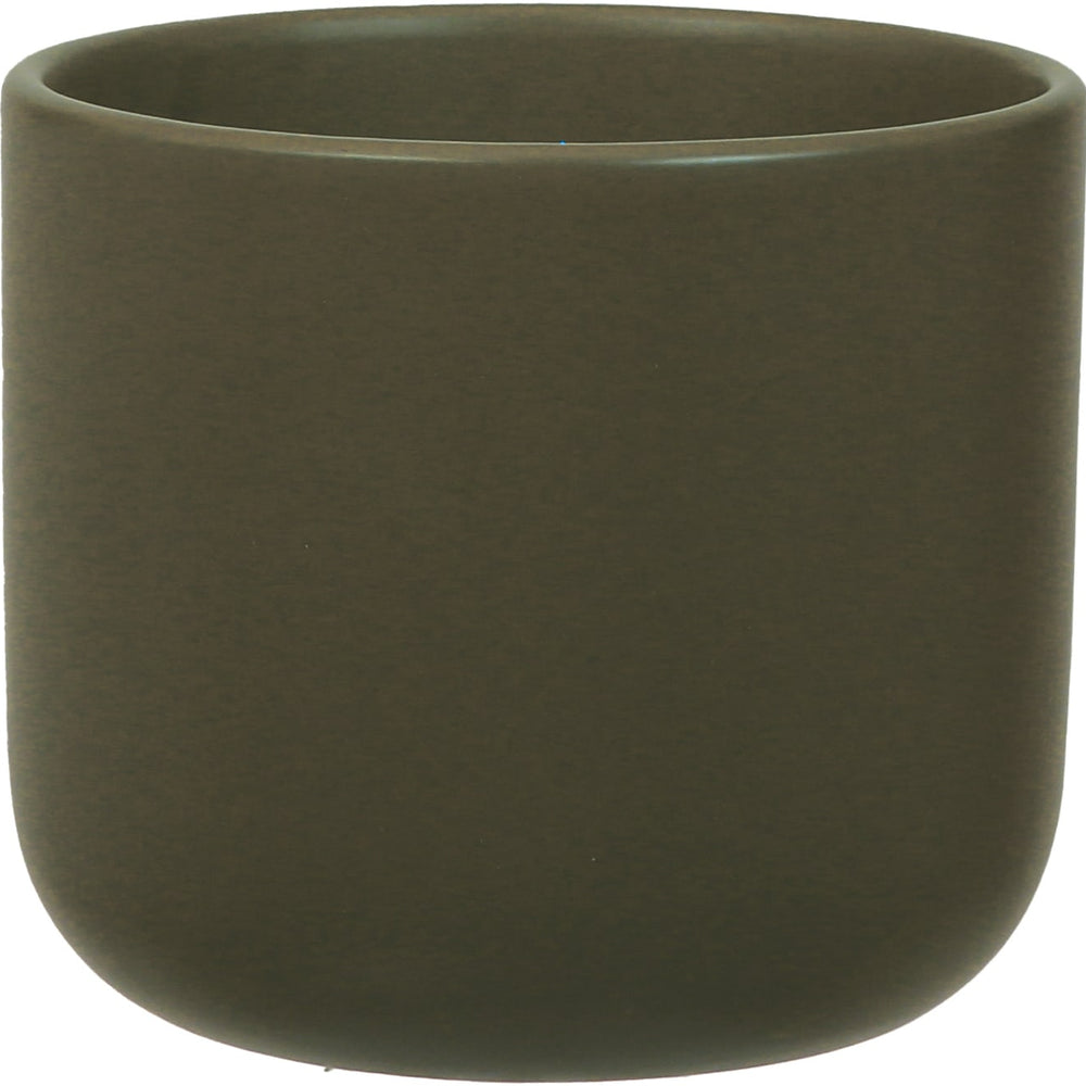 Capri Ceramic Plant Pot, Green