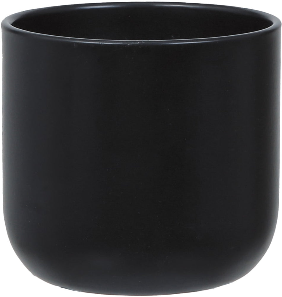 Capri Ceramic Plant Pot, Charcoal