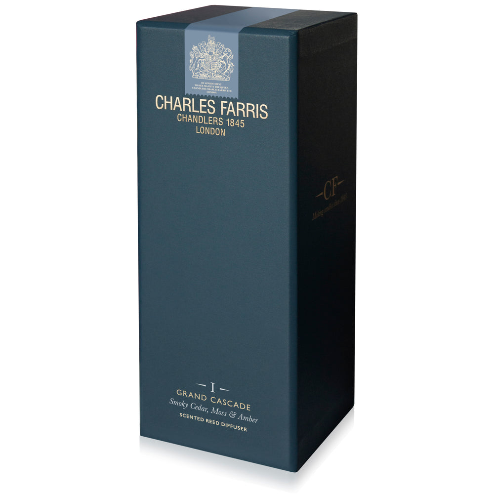Charles Farris Grand Cascade Reed Diffuser, Smoky Cedar, Moss and Amber