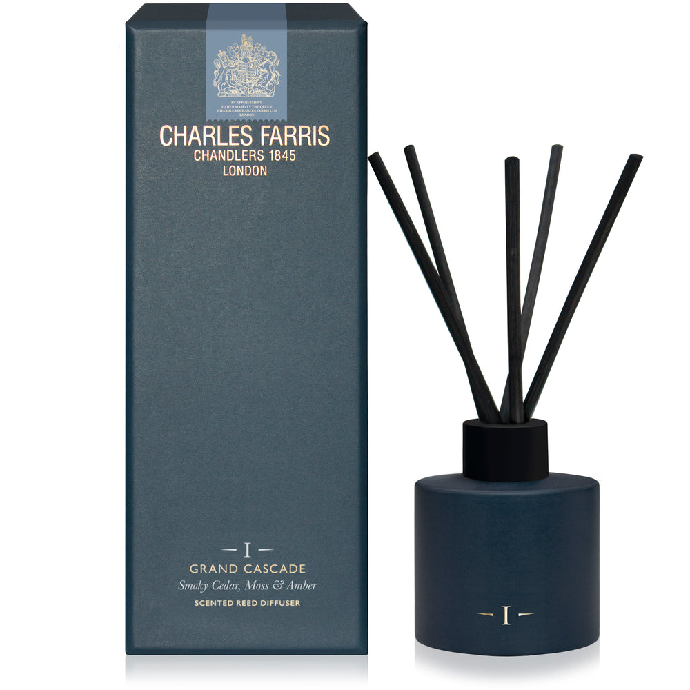 Charles Farris Grand Cascade Reed Diffuser, Smoky Cedar, Moss and Amber
