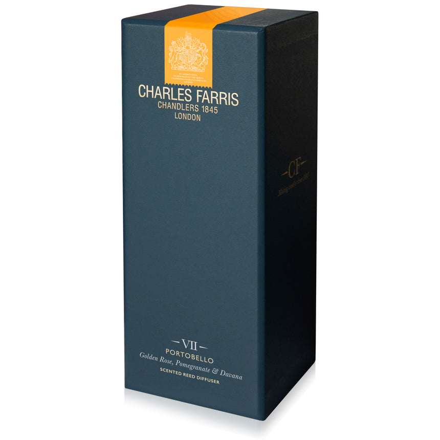 Charles Farris Portobello Reed Diffuser, Golden Rose, Pomegranate & Davana