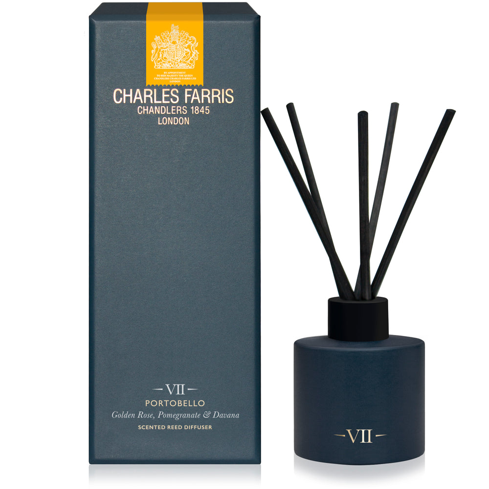 Charles Farris Portobello Reed Diffuser, Golden Rose, Pomegranate & Davana