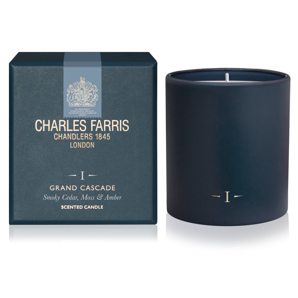 Charles Farris Grand Cascade Scented Candle, Smoky Cedar, Moss and Amber