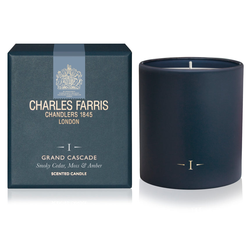 Charles Farris Grand Cascade Scented Candle, Smoky Cedar, Moss and Amber