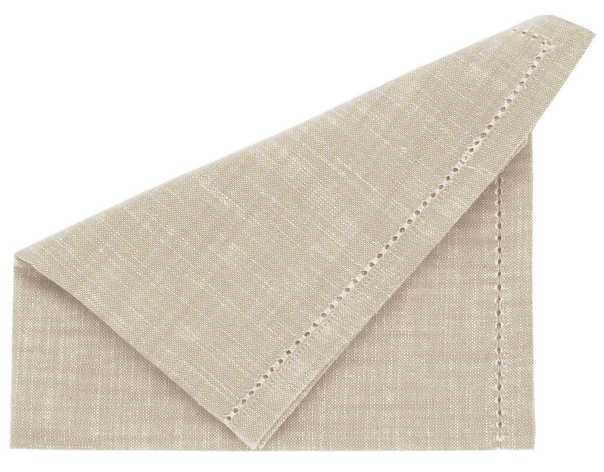 Walton & Co Chambray Cotton Napkins, Natural  (Set Of 4)