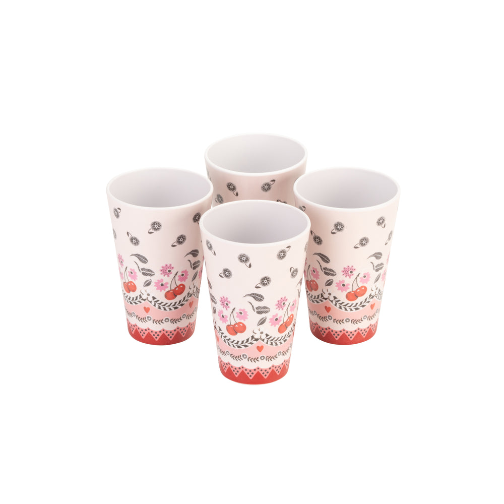 Cath Kidston Cherry Melamine Tumblers (Set Of 4)