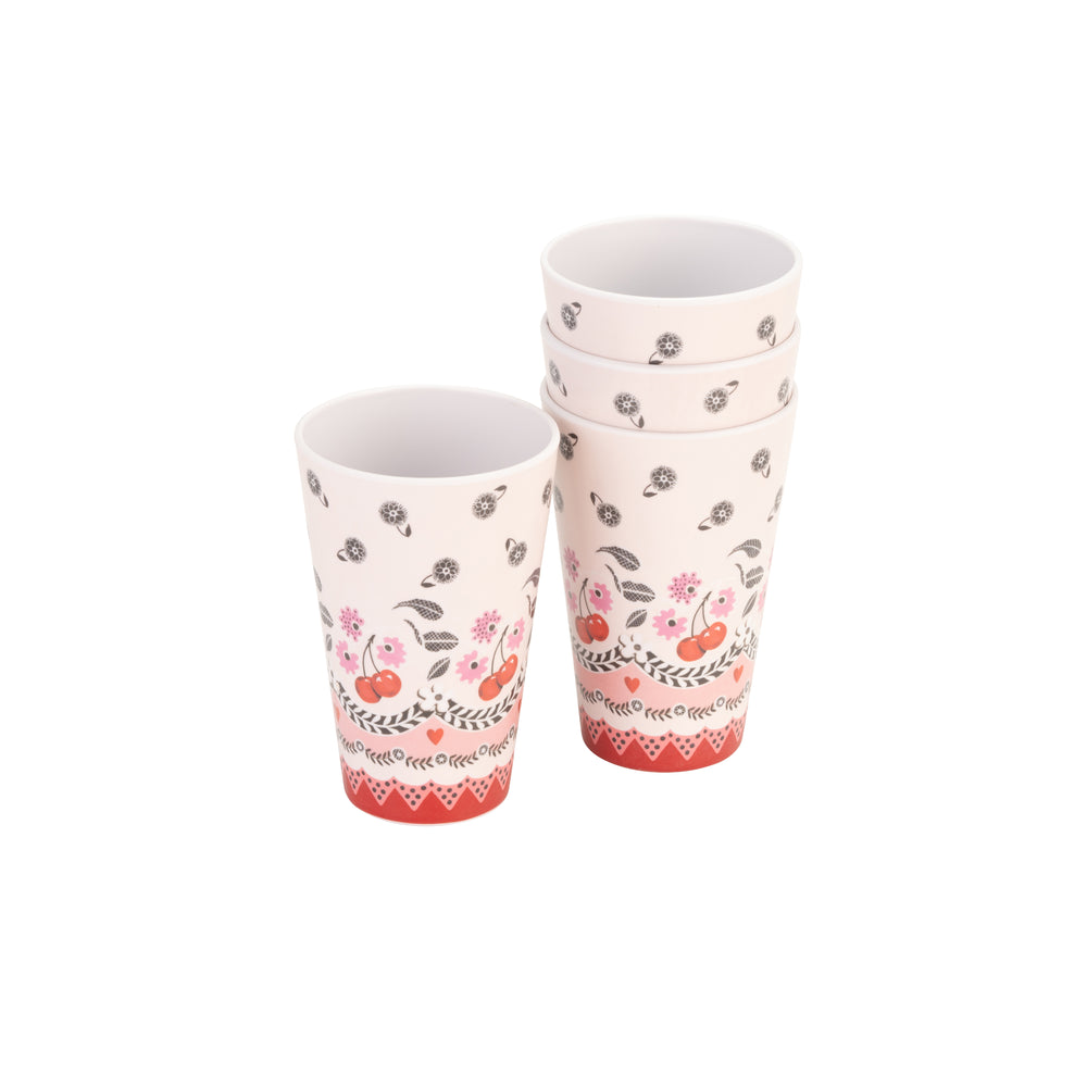 Cath Kidston Cherry Melamine Tumblers (Set Of 4)