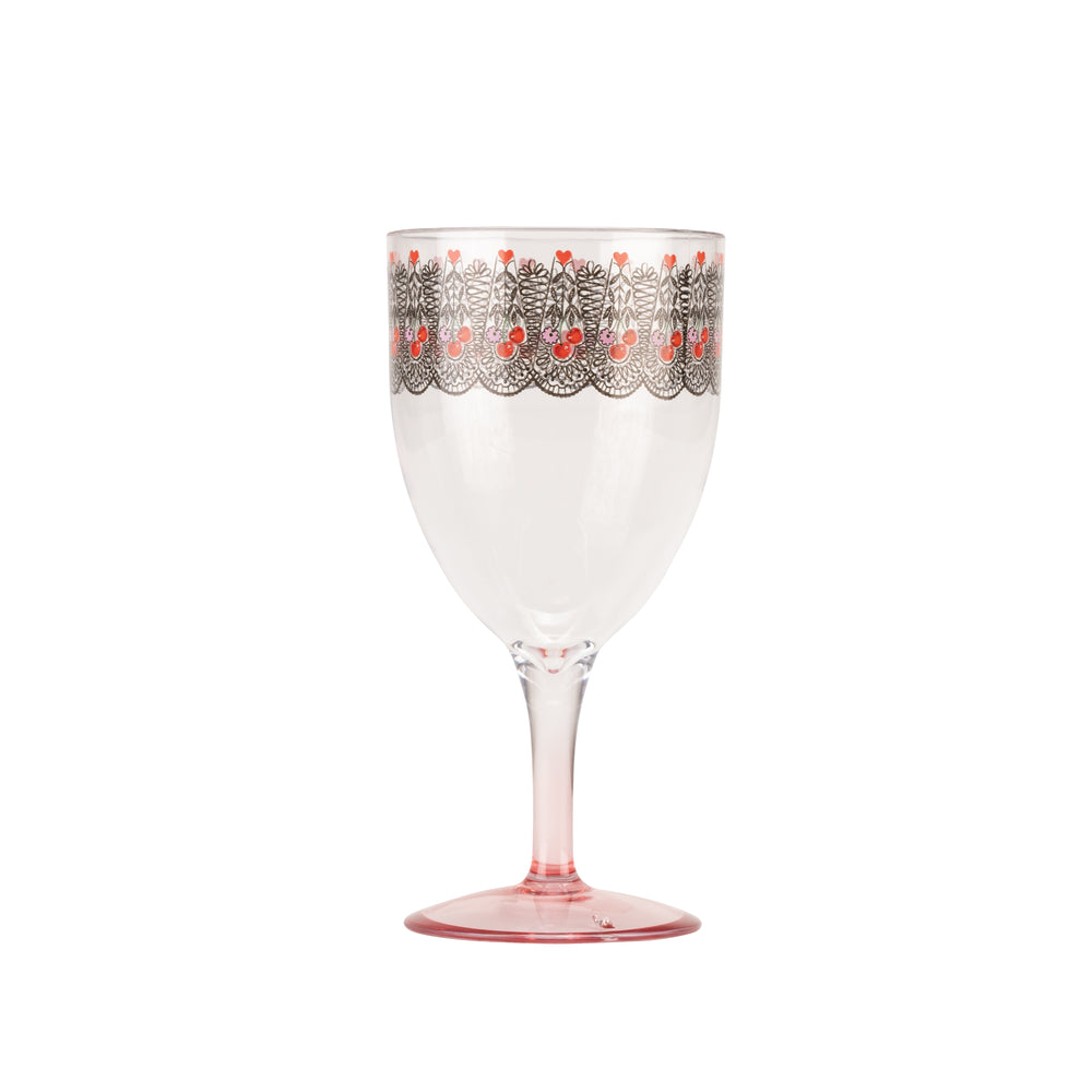 Cath Kidston Cherry picnic Wine Glass