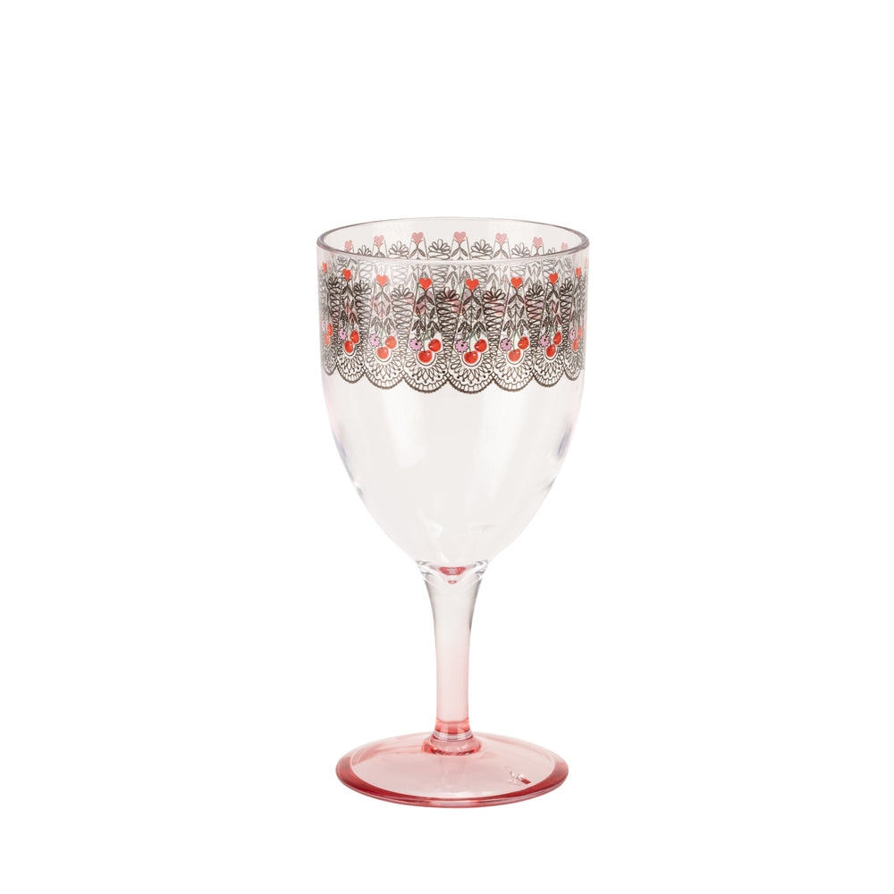 Cath Kidston Cherry picnic Wine Glass