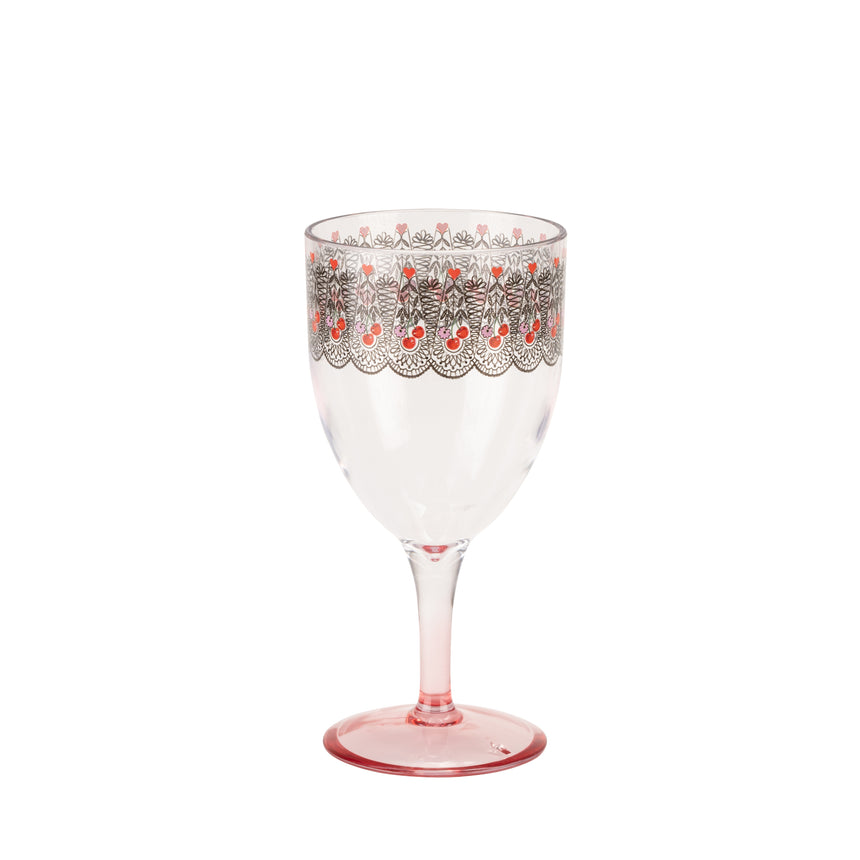 Cath Kidston Cherry picnic Wine Glass