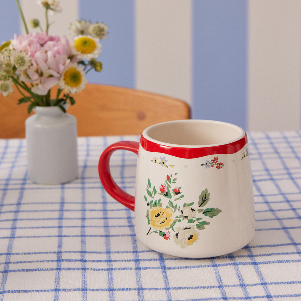 Cath Kidston Feels Like Home Billie Mug, Hampstead Red