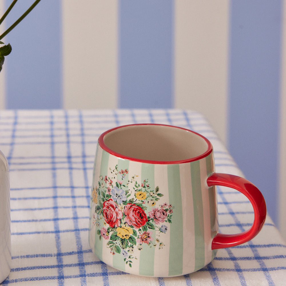 Cath Kidston Feels Like Home Billie Mug, Hampstead Stripe