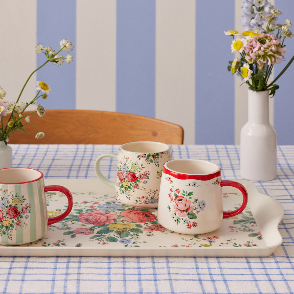 Cath Kidston Feels Like Home Billie Mug, Hampstead Stripe