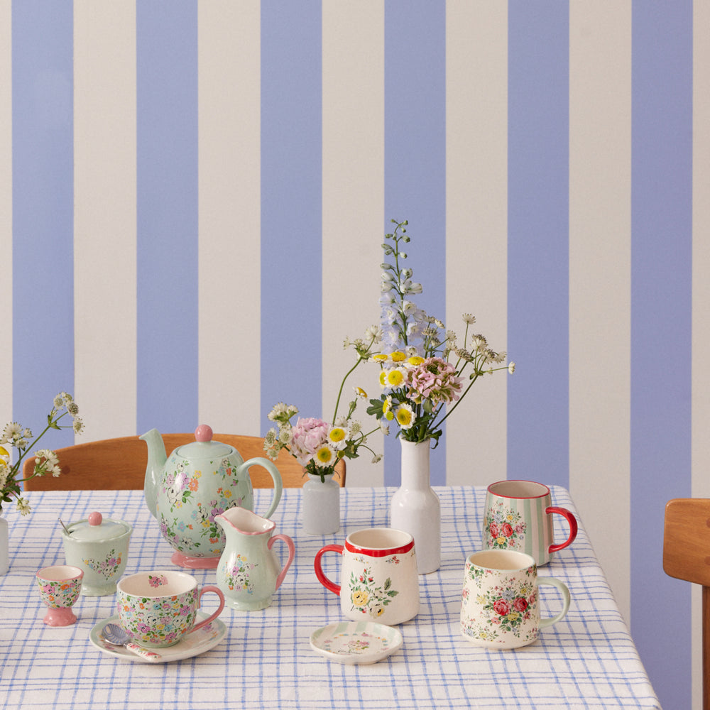 Cath Kidston Feels Like Home Billie Mug, Hampstead Stripe