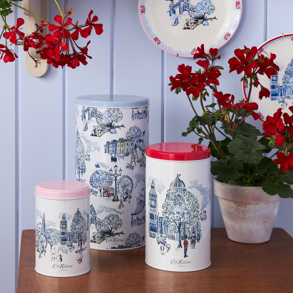 Cath Kidston London Storage Tins, Set Of 3