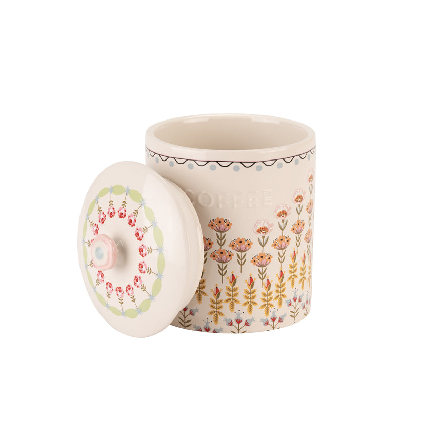 Cath Kidston Painted Table Ceramic Coffee Storage Jar