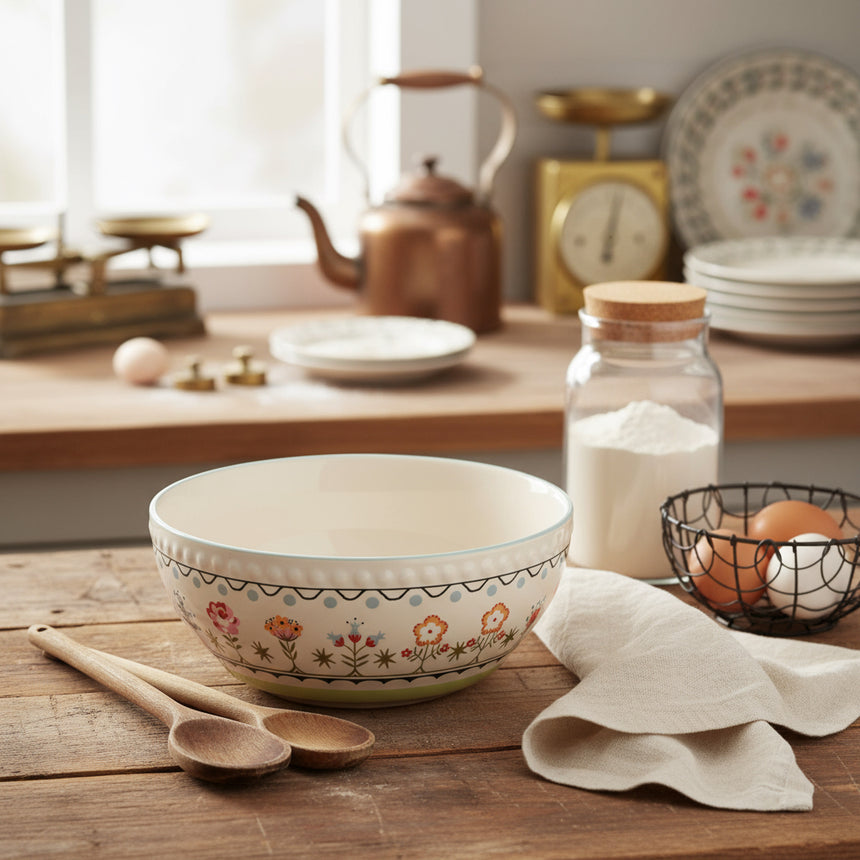 Cath Kidston Painted Table Ceramic Large Serving Bowl