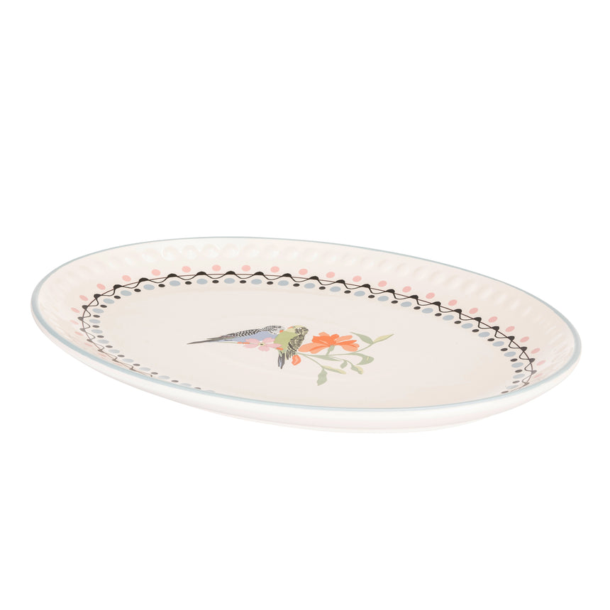 Cath Kidston Painted Table Ceramic Oval Serving Platter