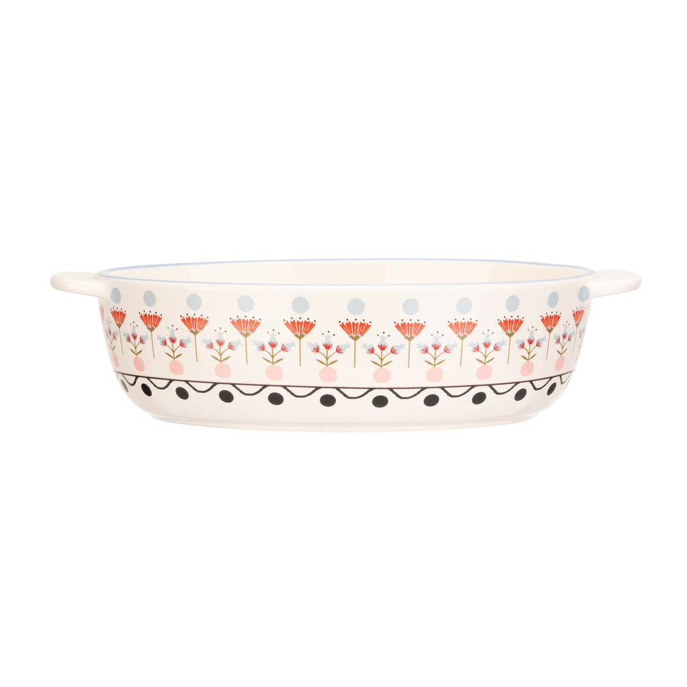 Cath Kidston Painted Table Ceramic Oval Roasting Dish