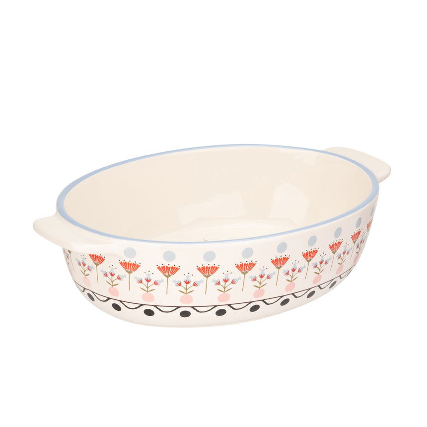 Cath Kidston Painted Table Ceramic Oval Roasting Dish