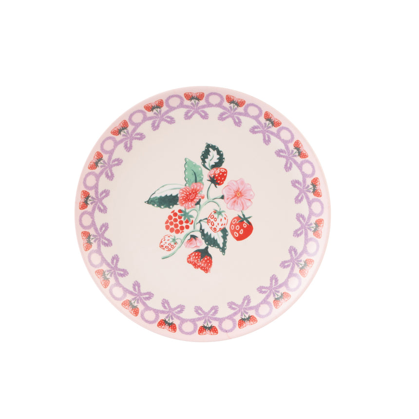 Cath Kidston Raspberry Melamine Picnic Side Plates (Set Of 4)
