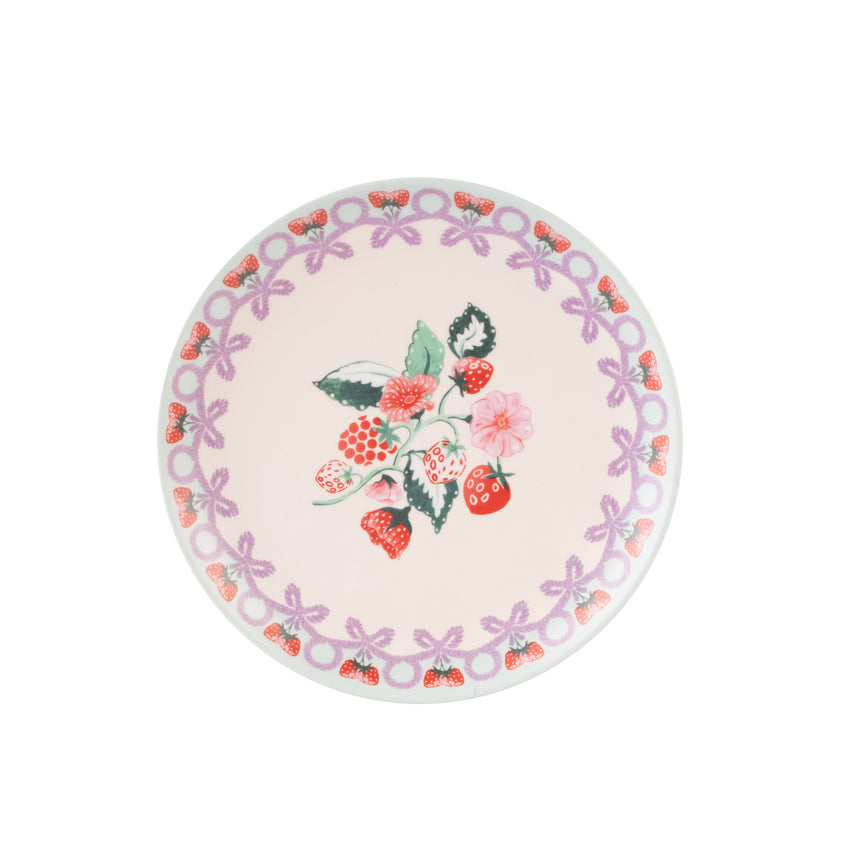 Cath Kidston Raspberry Melamine Picnic Side Plates (Set Of 4)