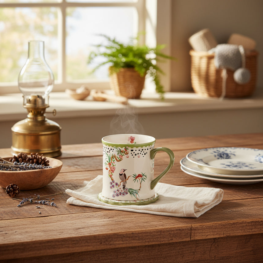 Cath Kidston Spring Birds Mug & Coaster Set