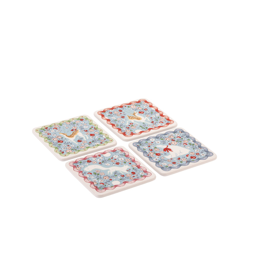 Cath Kidson Magical Animals Ceramic Coasters ( Set Of 4)