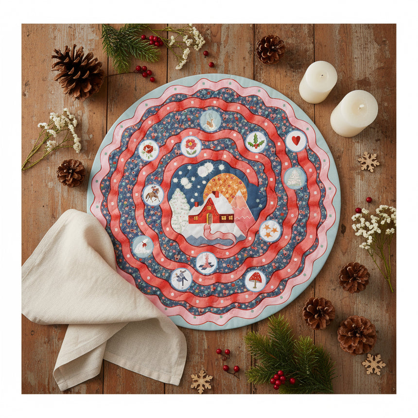 Placemat & coaster set, in winter design