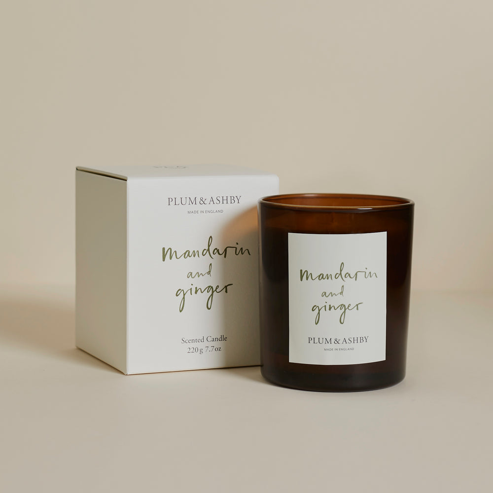 Plum & Ashby Scented Candle, Mandarin & Ginger