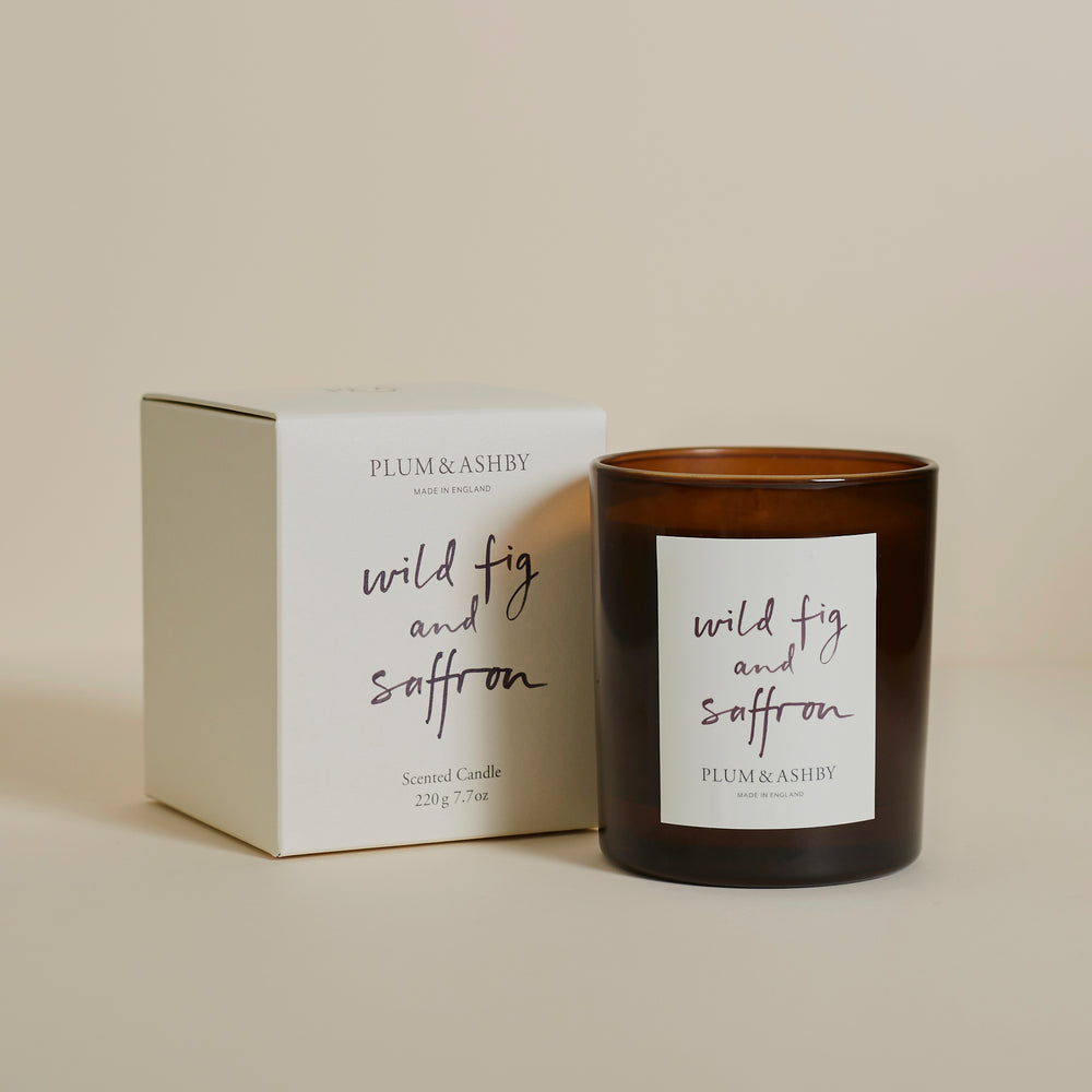 Plum & Ashby Scented Candle, Wild Fig & Saffron