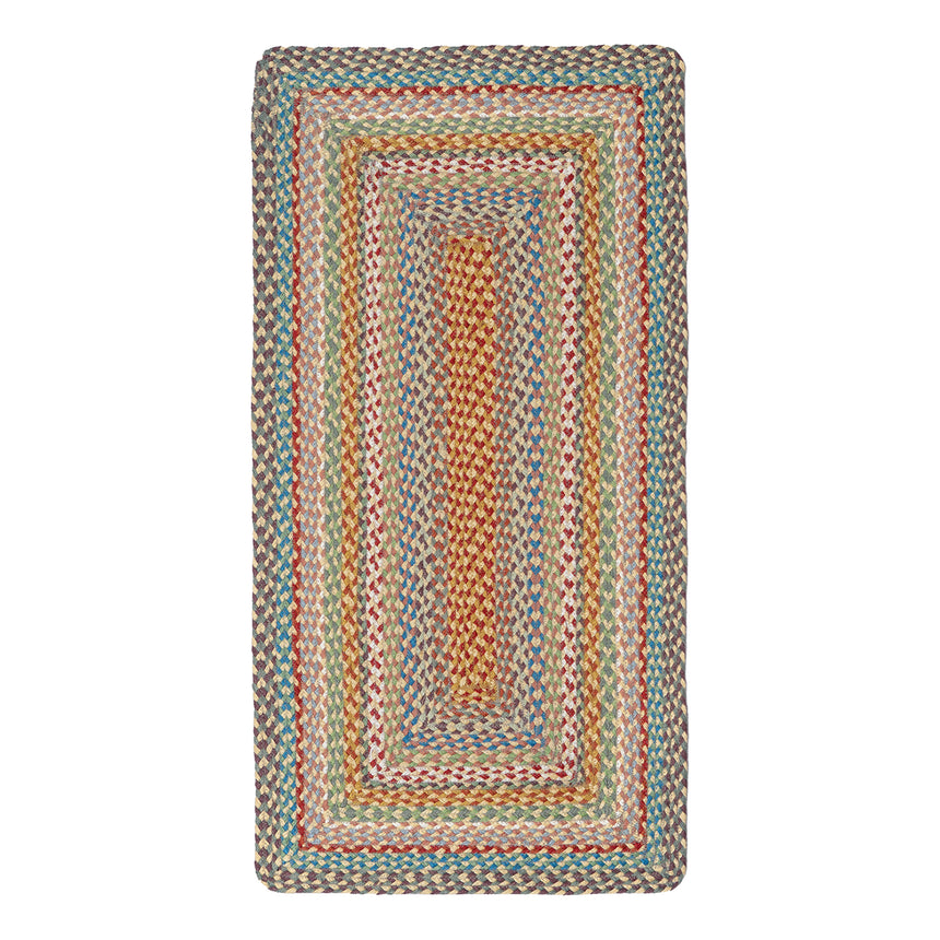 The Braided Rug Company Rectangle Jute Rug, Carnival