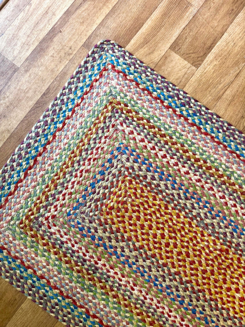 The Braided Rug Company Rectangle Jute Rug, Carnival