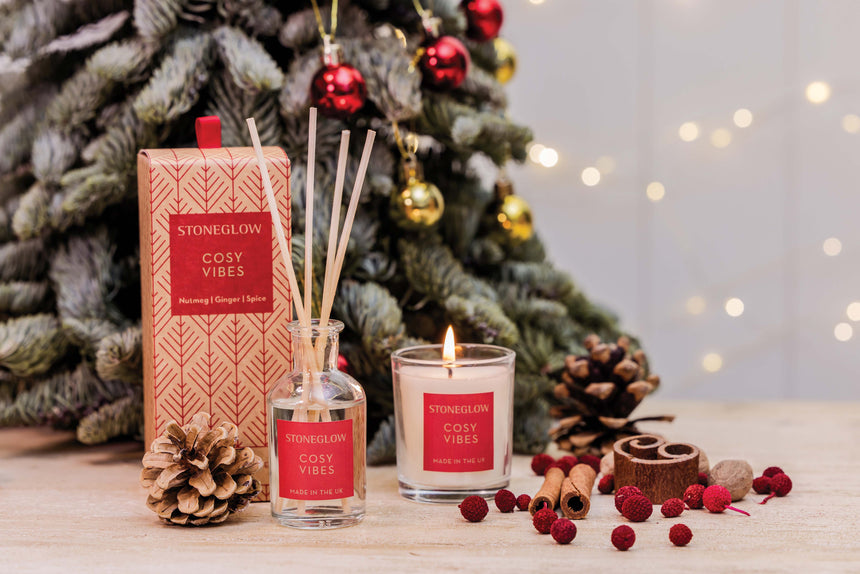 Stoneglow Cosy Vibes Scented Gift Set ( Scented candle & reed diffuser)
