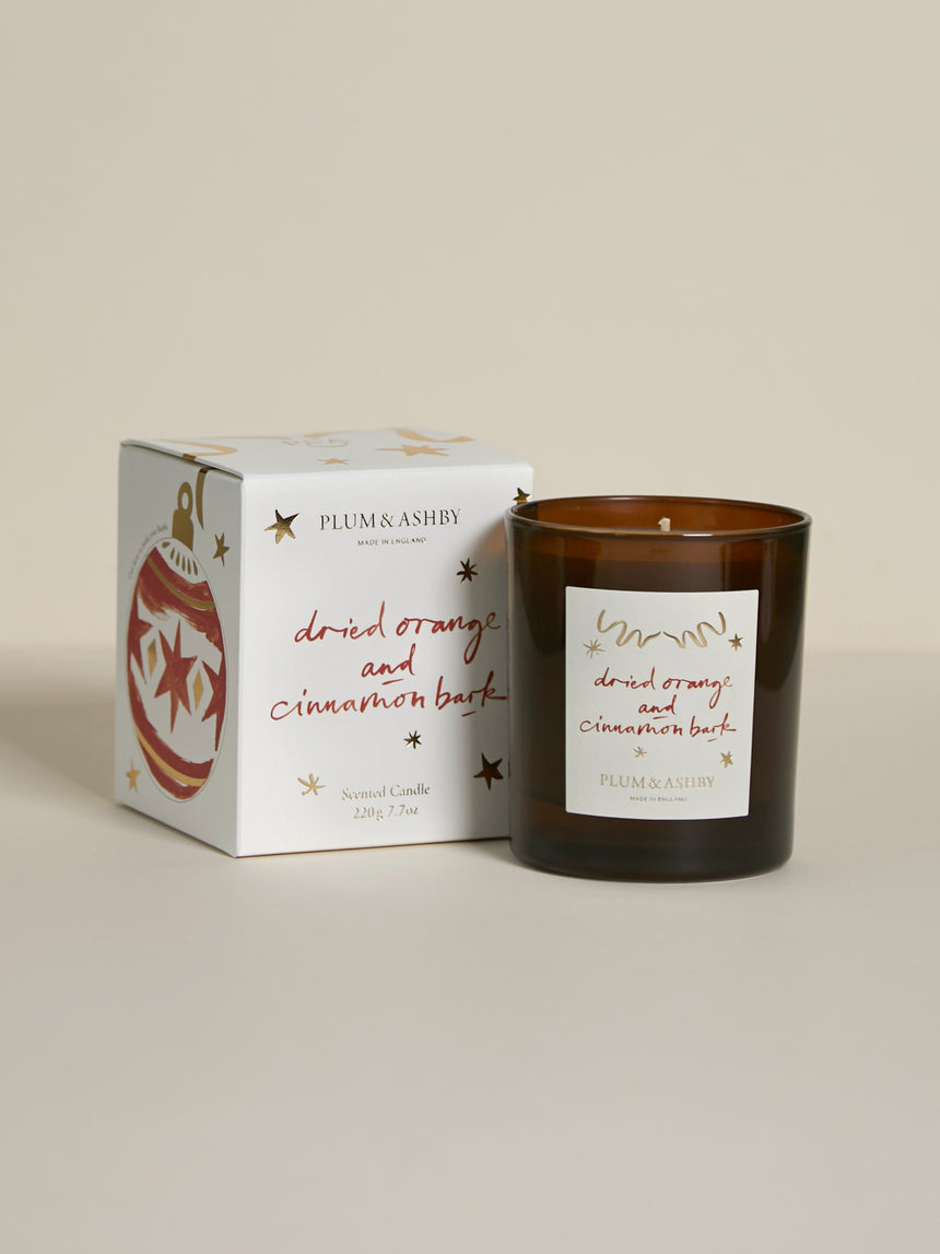 Plum & Ashby Dried Orange & Cinnamon Bark Scented Candle