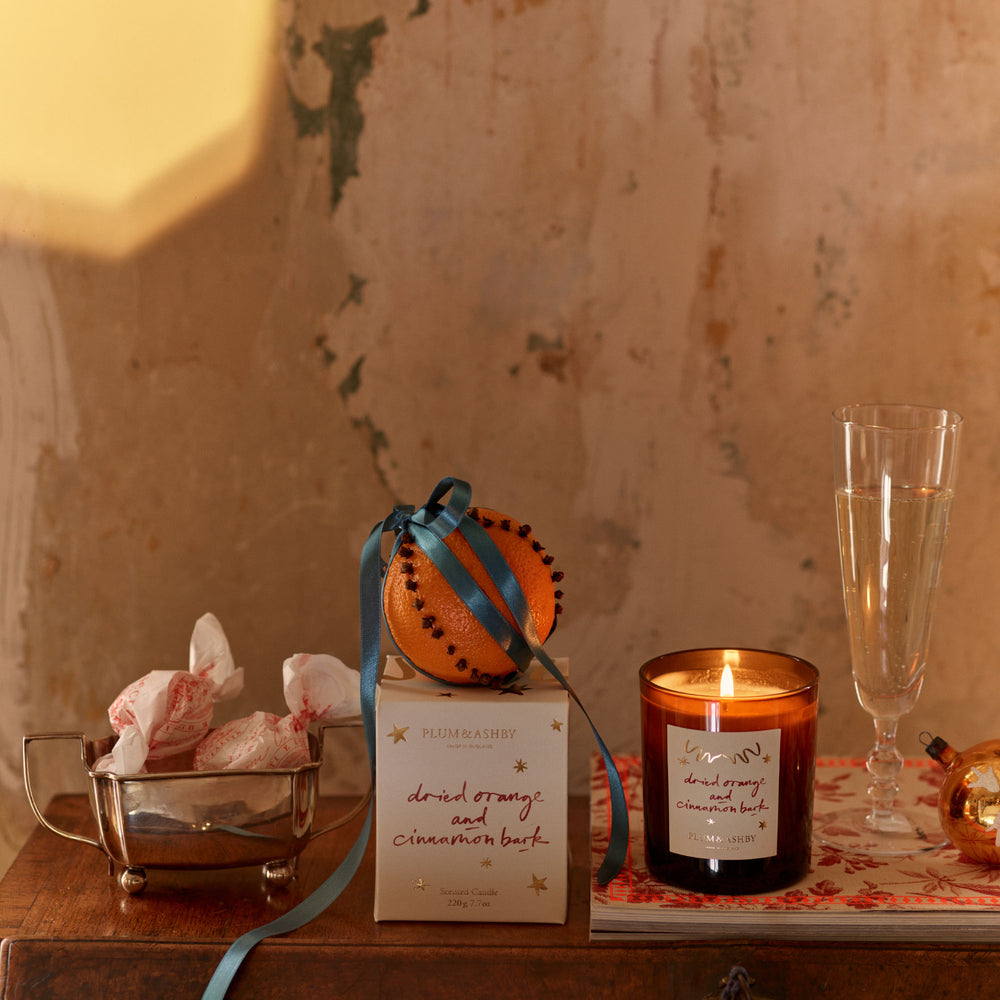 Plum & Ashby Dried Orange & Cinnamon Bark Scented Candle