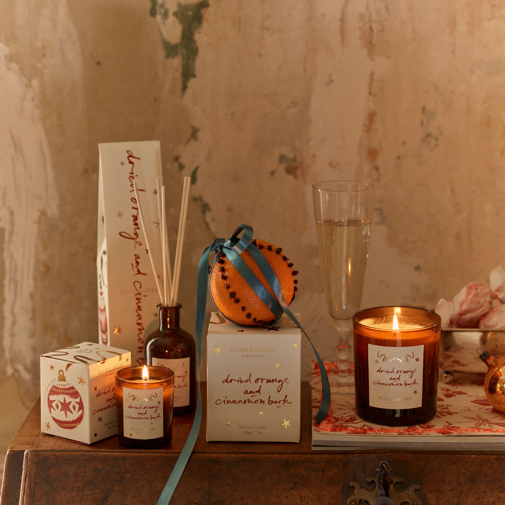 Plum & Ashby Dried Orange & Cinnamon Bark Scented Candle