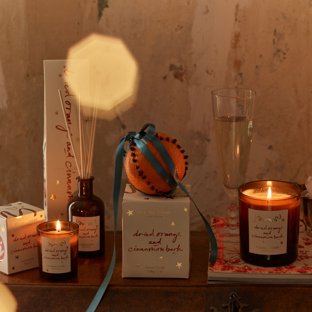 Plum & Ashby Dried Orange & Cinnamon Bark Scented Candle