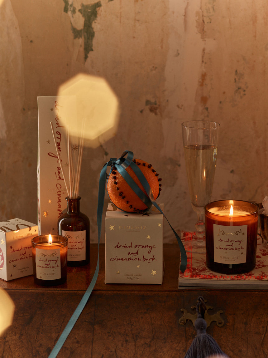 Plum & Ashby Dried Orange & Cinnamon Bark Scented Candle