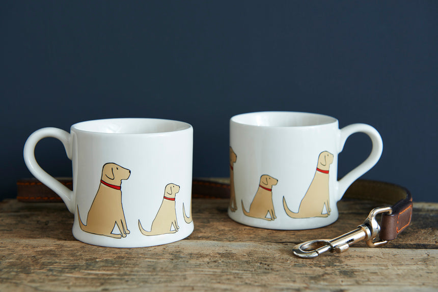 Sweet William Ceramic Mug, Yellow Labrador