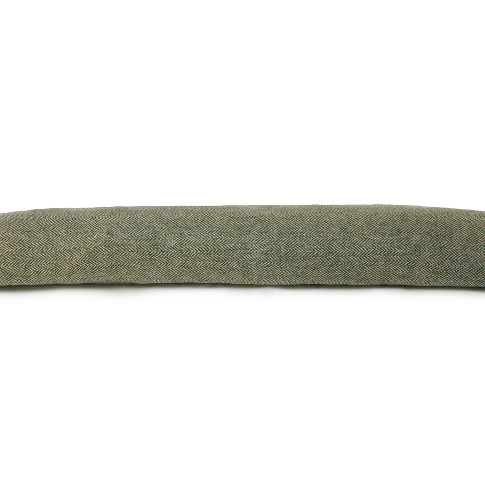 Tweedmill Herringbone Tweed Draught Excluder, Olive