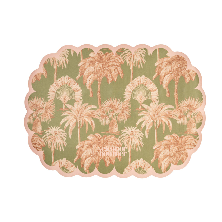 Eleanor Bowmer Pet Placemat, Sunset Palms