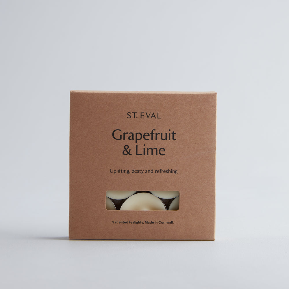 St Eval Grapefruit & Lime Scented Tealights, (Set Of 9)