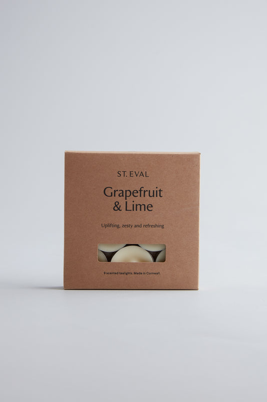 St Eval Grapefruit & Lime Scented Tealights, (Set Of 9)
