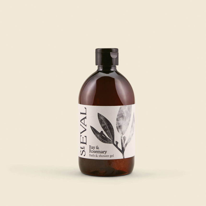 St Eval Bath & Shower Gel, Bay & Rosemary